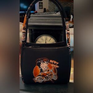 Betty boop motorcycle purse.